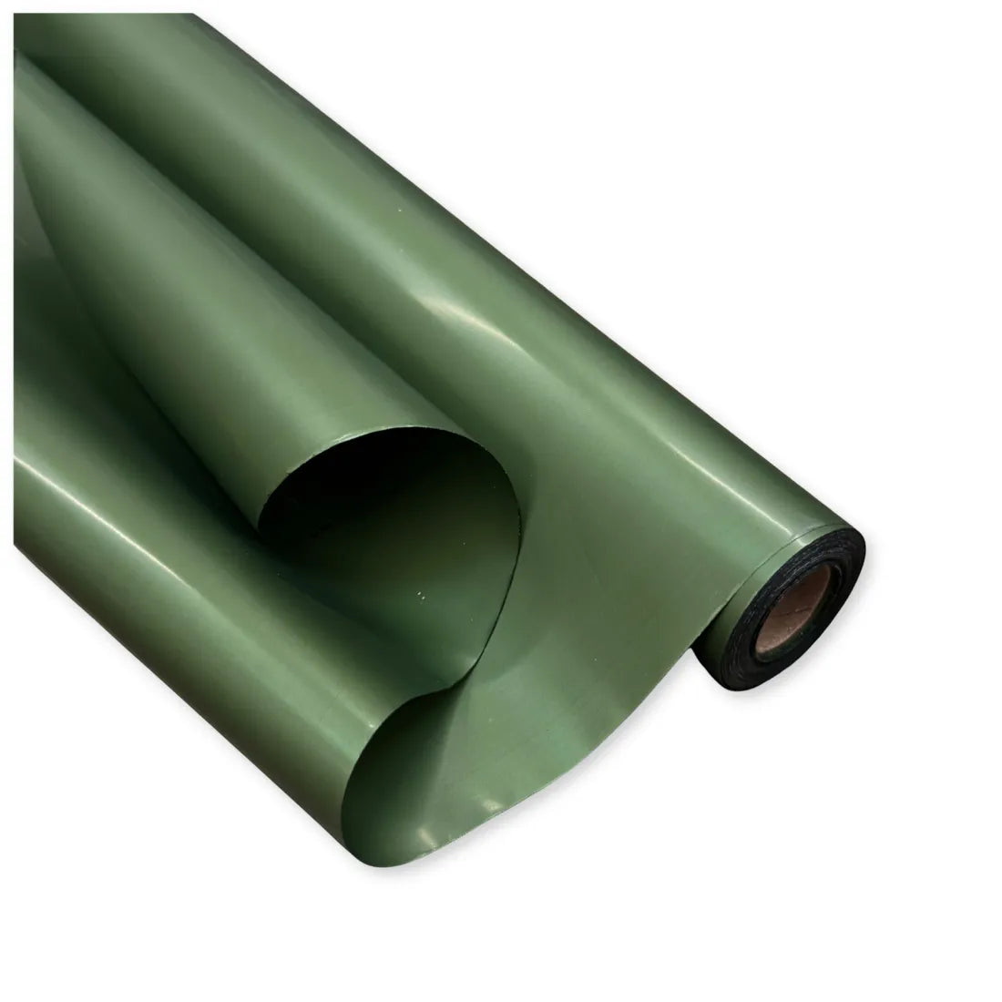 Bobina Polipropilene 60 My. Tinta Unita Verde Oliva. Lunghezza 25 m.