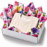 25 Fogli Carta Velina Fantasia Pearl Flowers 20 gr. 75x100 cm.