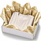 40 Fogli Carta Velina Fantasia Nuvolata Oro 20 gr. 50x70 cm.