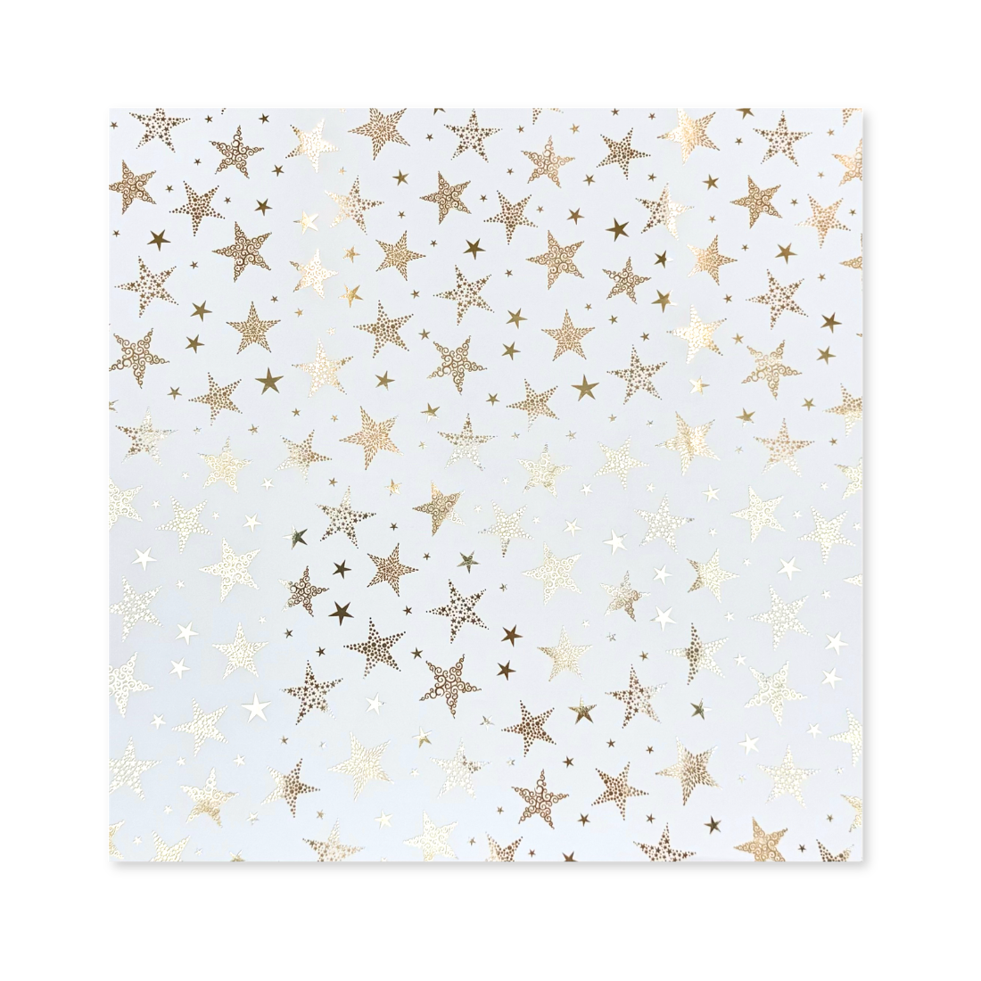 15 Fogli Carta Regalo Reflective Stars Ice
