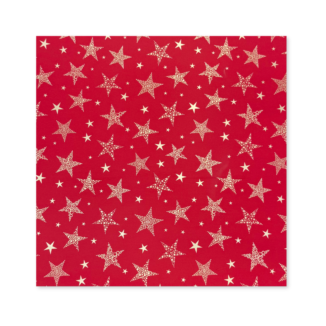 25 Fogli Carta Regalo Stars Red