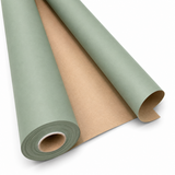 Bobina in Carta Waterproof Avana Colorata Verde Mandorla. Altezza 80 cm. Lunghezza 40 mt.