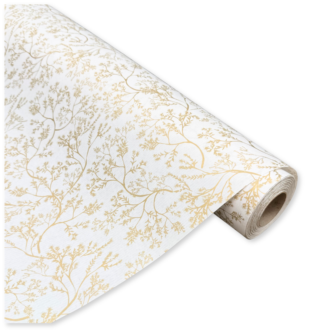 Bobina in Carta Fantasia Tree Gold. Altezza 70 cm. Lunghezza 40 mt.