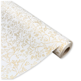 Bobina in Carta Fantasia Tree Gold. Altezza 70 cm. Lunghezza 40 mt.
