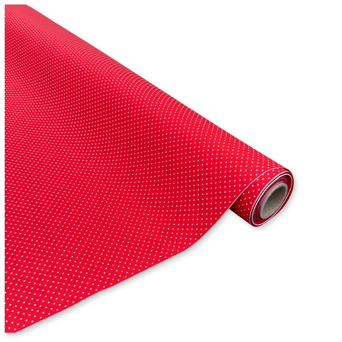 Bobina Polipropilene 40 My. Fantasia Pois Rosso. Lunghezza 40 mt.