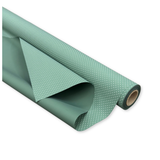 Bobina Polipropilene 40 My. Fantasia Pois Viridian Green. Lunghezza 40 mt.
