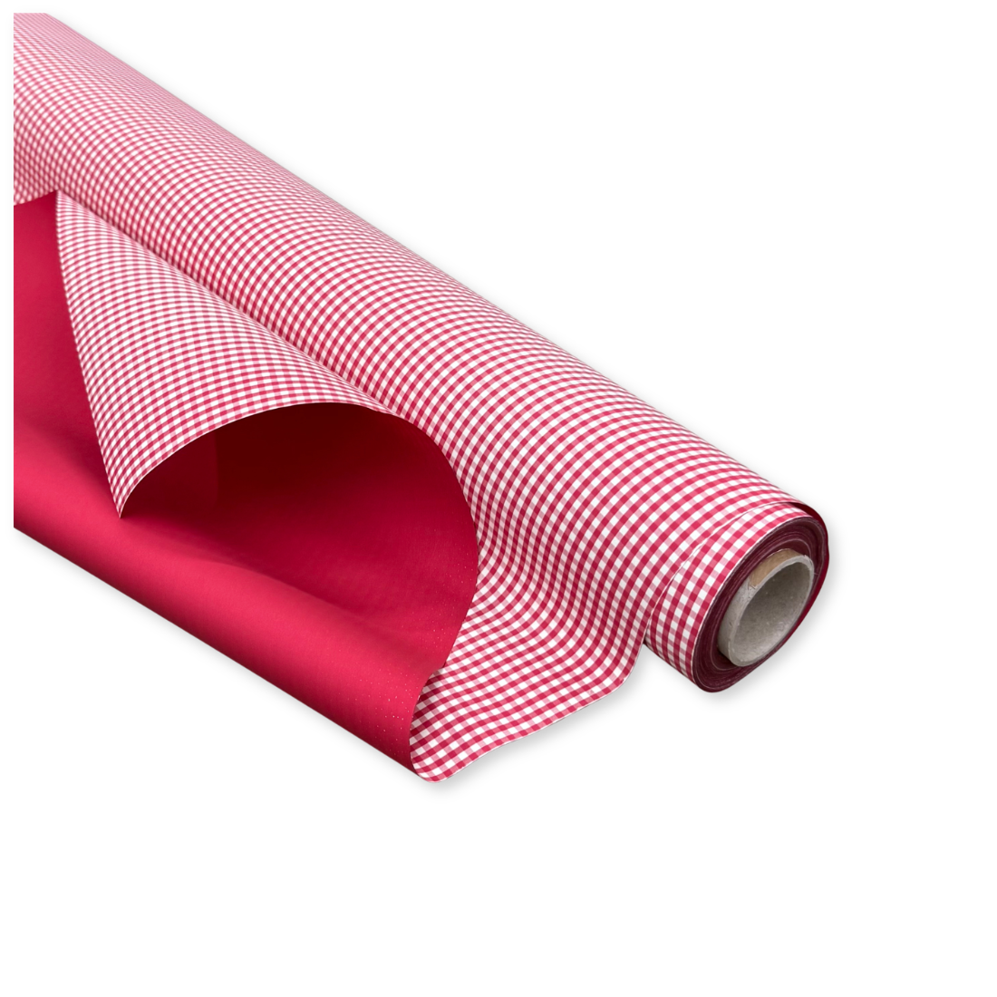 Bobina Polipropilene 40 My. Fantasia Vichy Rosso. Lunghezza 40 mt.