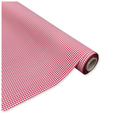 Bobina Polipropilene 40 My. Fantasia Vichy Rosso. Lunghezza 40 mt.