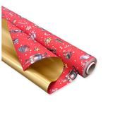 Bobina Polipropilene 50 My. Fantasia Nutcracker Rosso. Lunghezza 40 mt.
