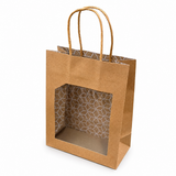 Shopper in Carta Pietra con Finestra