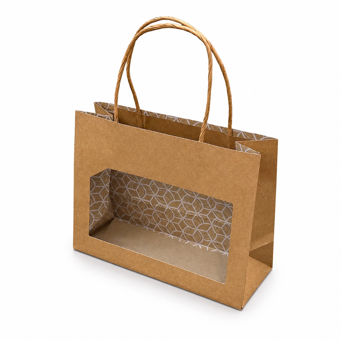 Shopper in Carta Pietra con Finestra