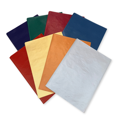 50 Fogli Carta Regalo Tinta Unita Colori Assortiti Dark