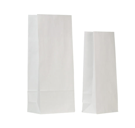 Sacchetto Mini in Carta Bianca con Fondo Rettangolare