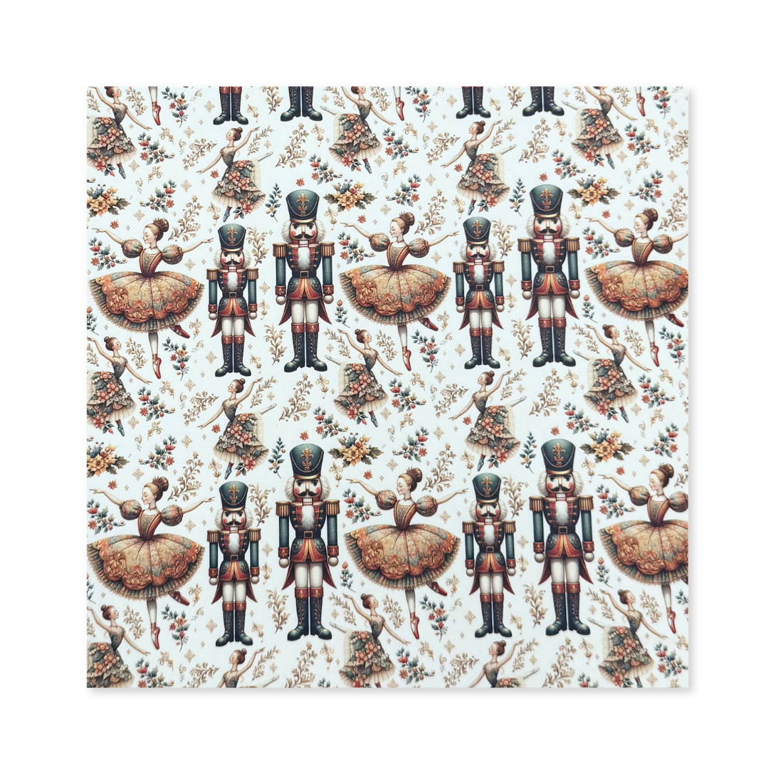 25 Fogli Carta Regalo Nutcracker