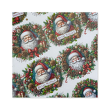 25 Fogli Carta Regalo Merry Christmas Garland White