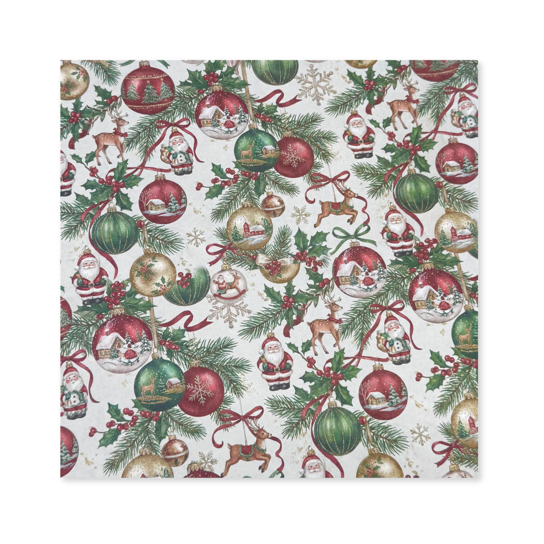 25 Fogli Carta Regalo Classical Decorations