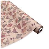 Bobina in Carta Fantasia Foliage Avana. Altezza 80 cm. Lunghezza 40 mt.
