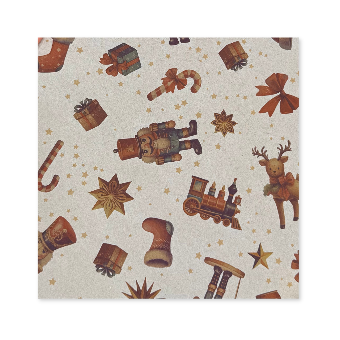 25 Fogli Carta Regalo Nutcracker White