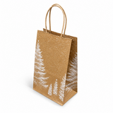 Shopper in Carta Bianco Natale