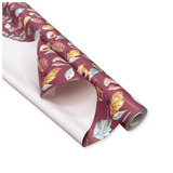 Bobina Polipropilene 40 My. Fantasia Foliage Bordeaux. Lunghezza 40 mt.