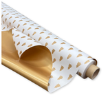 Bobina Polipropilene 40 My. Fantasia Mini Tree Oro. Lunghezza 40 mt.