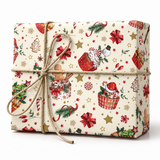 25 Fogli Carta Regalo Xmas Cupcakes