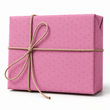25 Fogli Carta Regalo Micro Pois Rosa