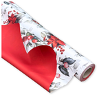Bobina Polipropilene 40 My. Fantasia XMas Flower Bianco. Lunghezza 40 mt.