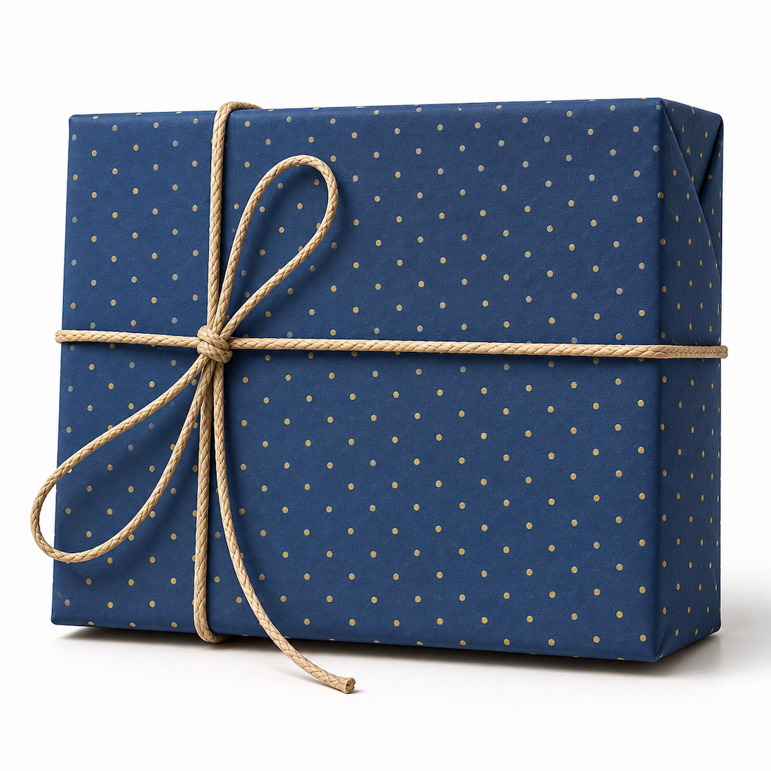25 Fogli Carta Regalo Micro Pois Blu