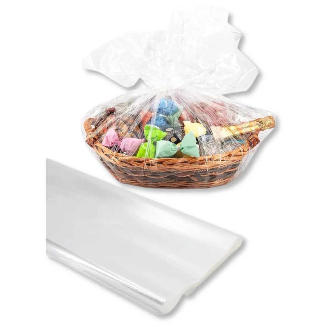 25 Fogli Cellophane Trasparente