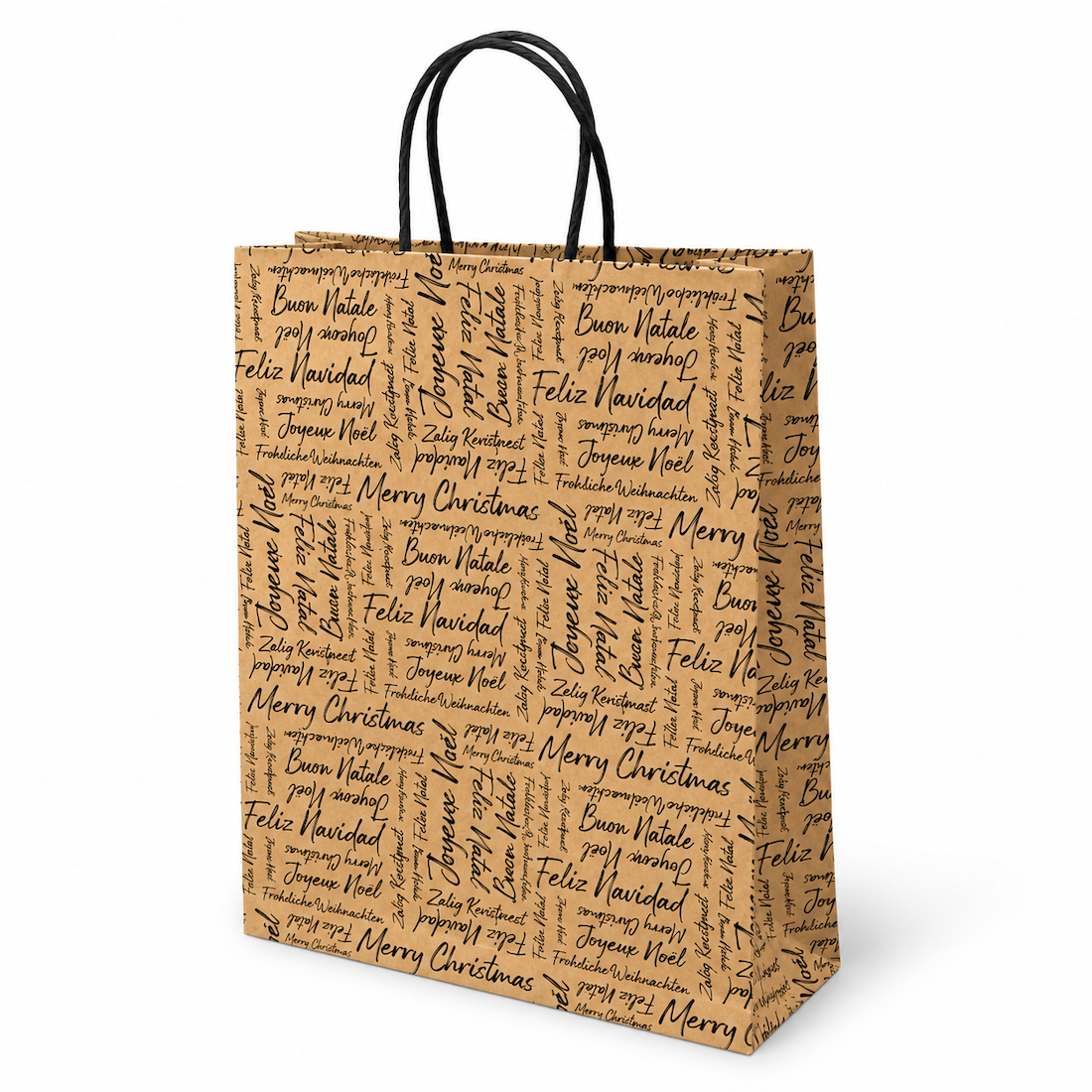 Shopper Porta 1,2 e 3 Bottiglie Buon Natale
