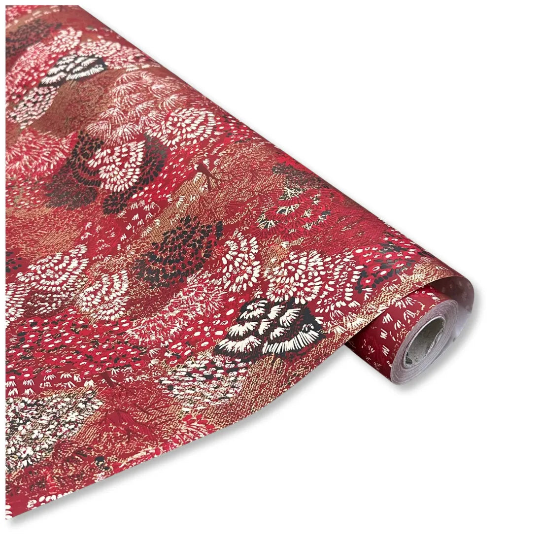 Bobina in Carta Fantasia Floreale Multicolor. Altezza 70 cm. Lunghezza 25 mt.