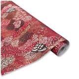 Bobina in Carta Fantasia Floreale Multicolor. Altezza 70 cm. Lunghezza 25 mt.