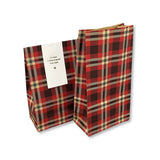 Sacchetto in Carta Tartan con Fondo Rettangolare