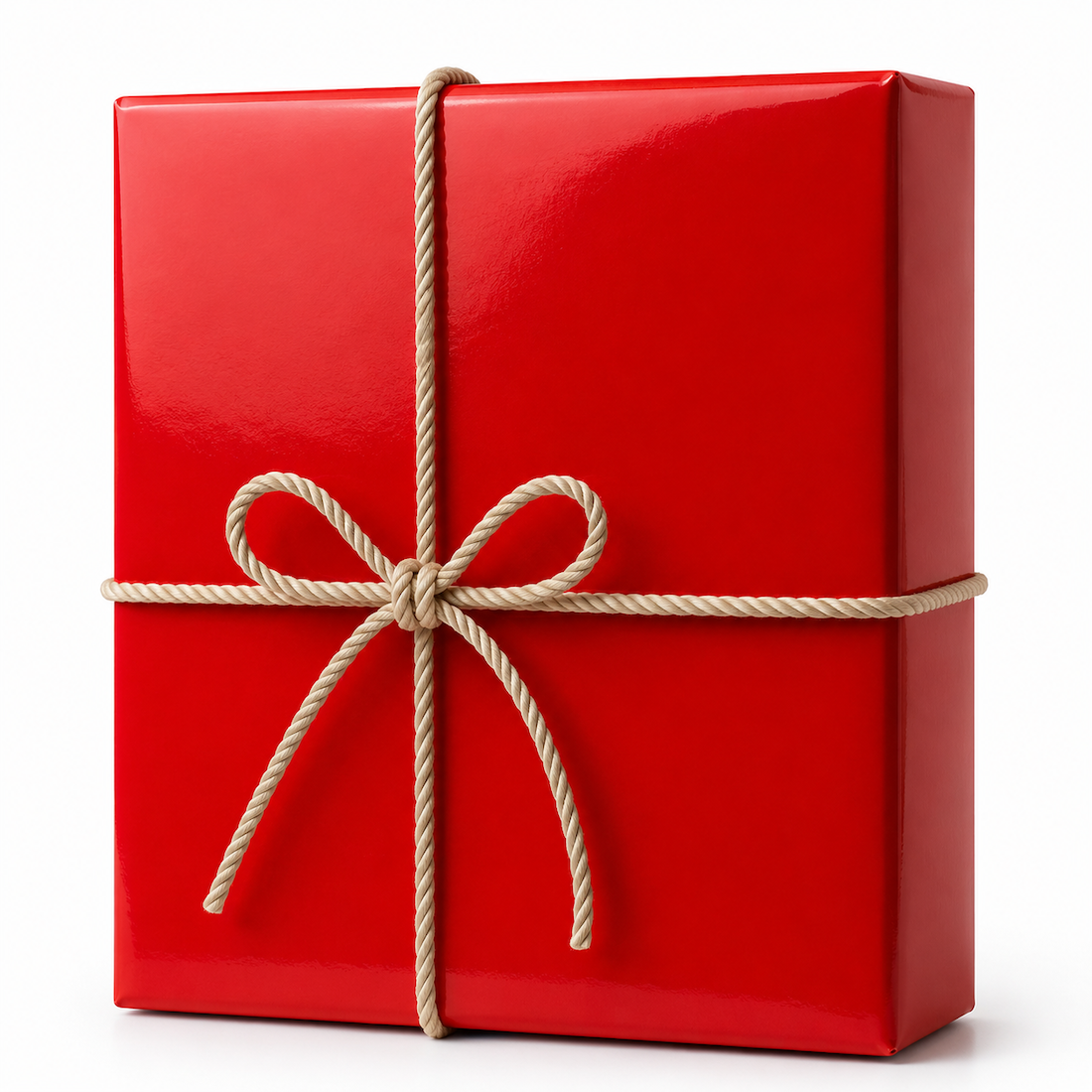 25 Fogli Carta Regalo Rossa Laccata Lucida