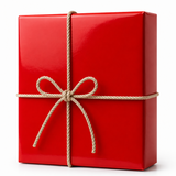 25 Fogli Carta Regalo Rossa Laccata Lucida