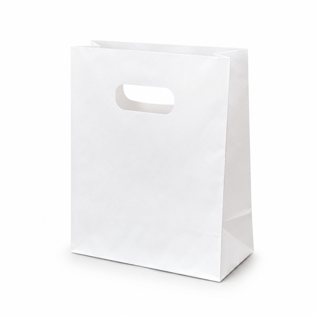 Shopper in Carta Fustellata Bianca