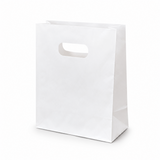 Shopper in Carta Fustellata Bianca