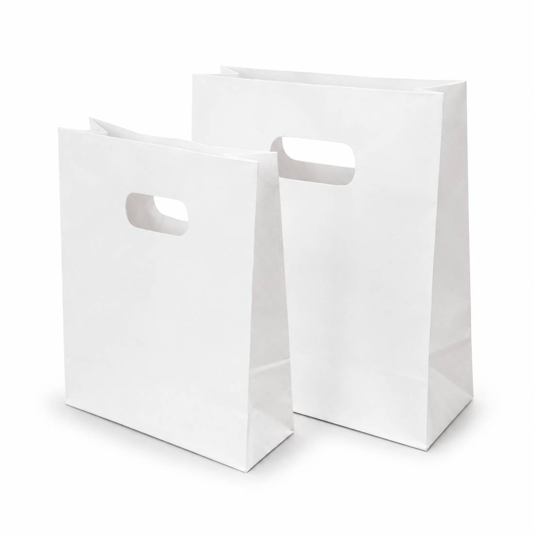Shopper in Carta Fustellata Bianca