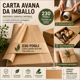 230 Fogli Carta Sealing Avana 60 gr. 70x100 cm.