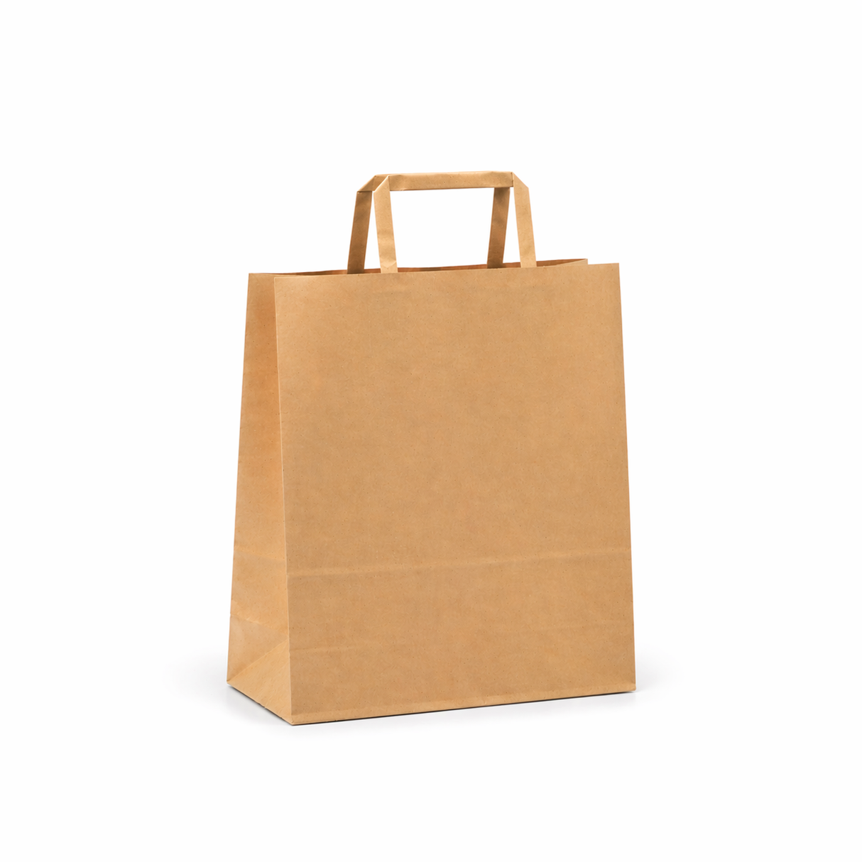 Shopper in Carta Kraft Avana Linea Premium con Maniglia Piatta – Ecologica e Resistente