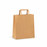 Shopper in Carta Kraft Avana Linea Premium con Maniglia Piatta – Ecologica e Resistente