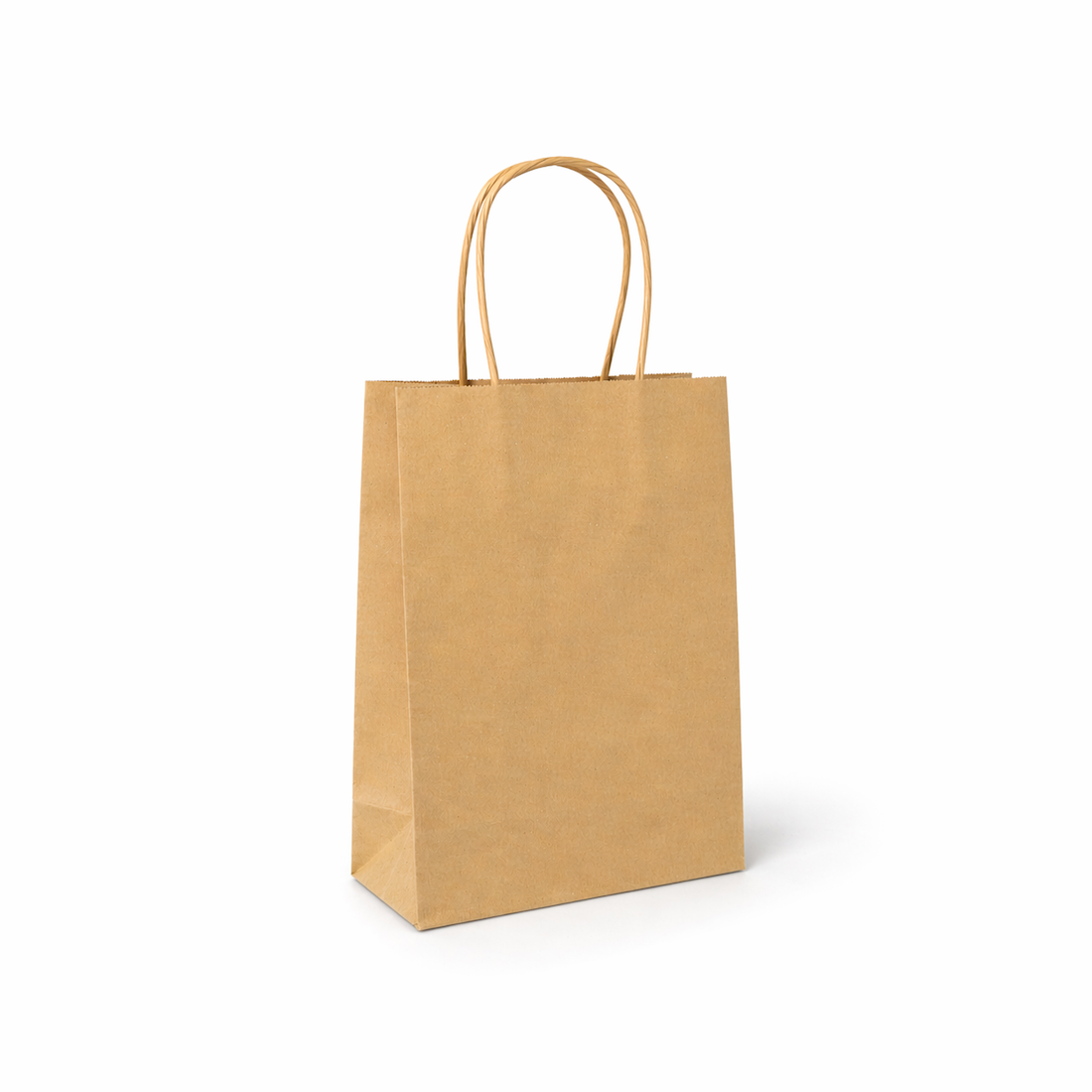 Shopper in Carta Avana Maniglia Ritorta