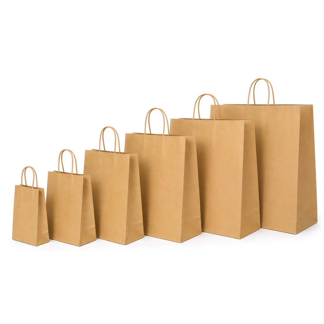 Shopper in Carta Avana Maniglia Ritorta
