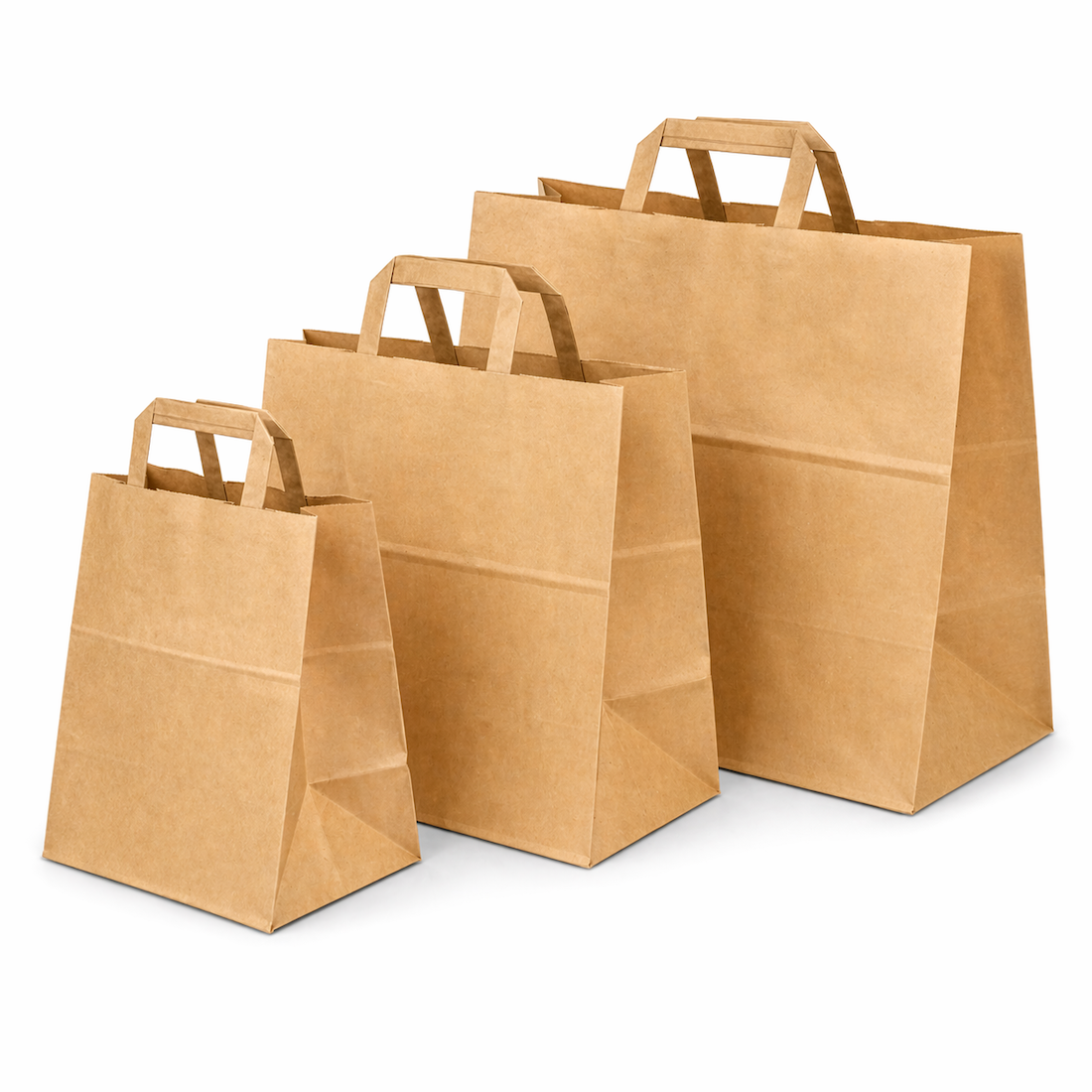 Shopper in Carta Take Away Avana Fondo Largo