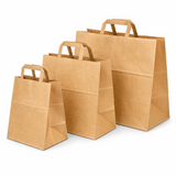 Shopper in Carta Take Away Avana Fondo Largo