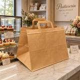 Shopper in Carta Take Away Avana Fondo Largo