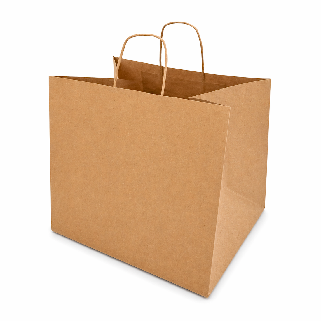 Shopper in Carta Avana Take Away Fondo Largo Maxi