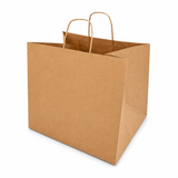 Shopper in Carta Avana Take Away Fondo Largo Maxi