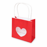 Shopper in Carta con Finestrella a Cuore
